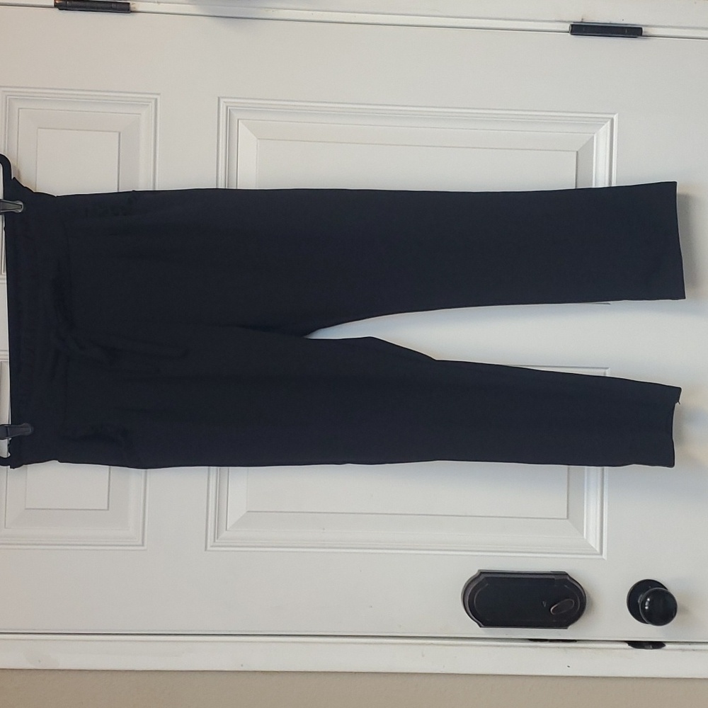 Black Dress Pants Ruffle Waist